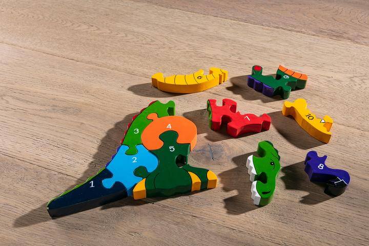 Number T-Rex Jigsaw Puzzle