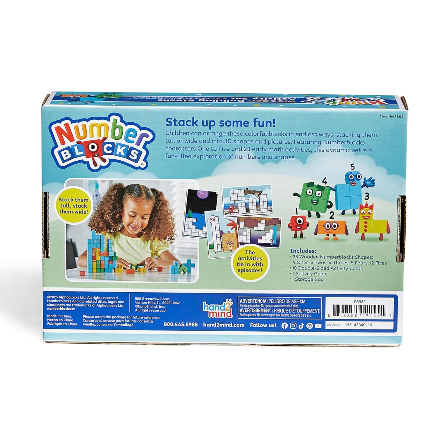 Numberblocks Wooden Building Blocks Activity Set