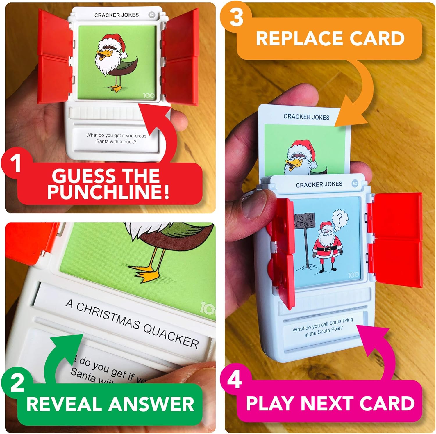 100 PICS Christmas Jokes Family Game