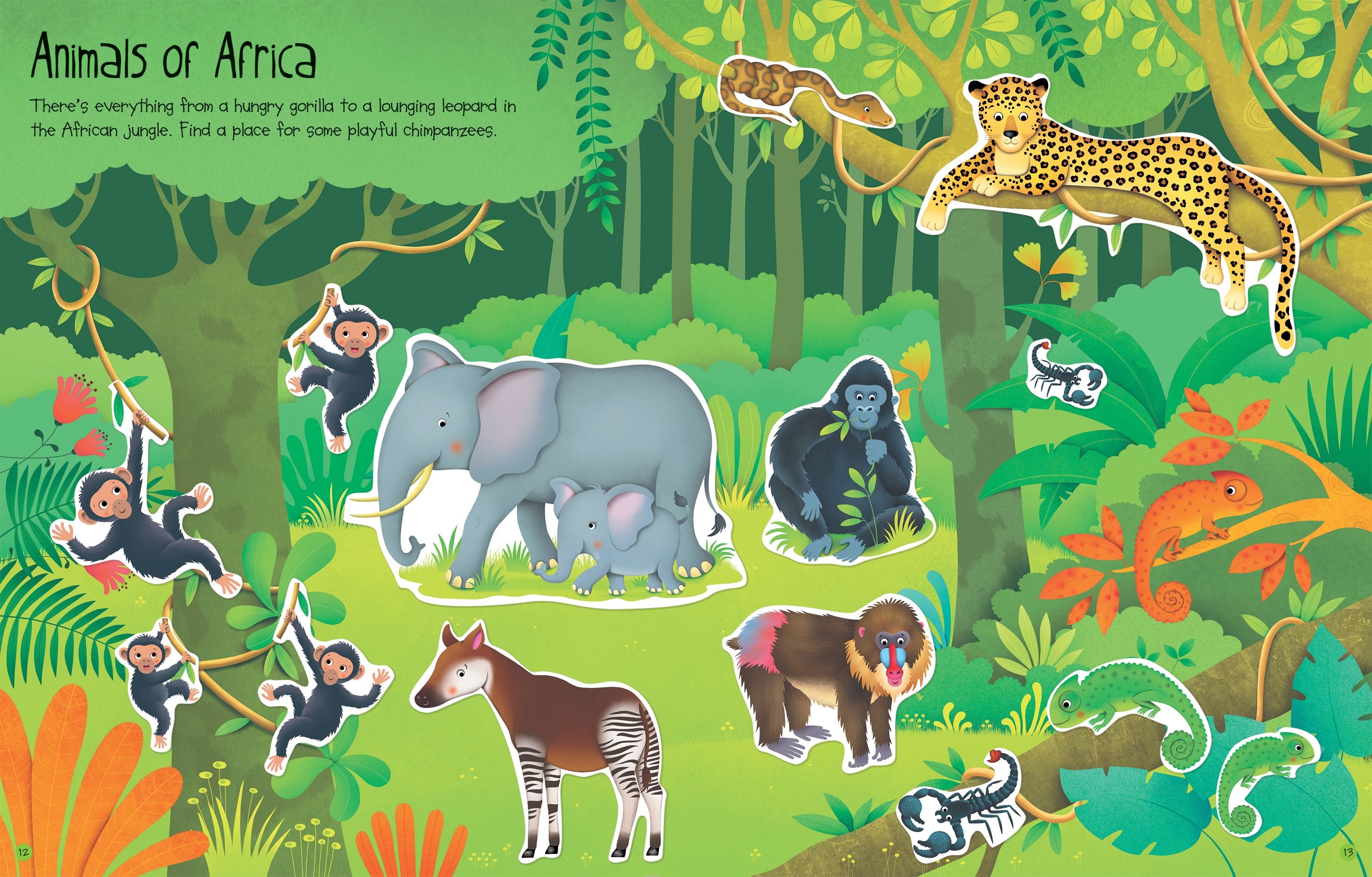 First Sticker Book Jungle