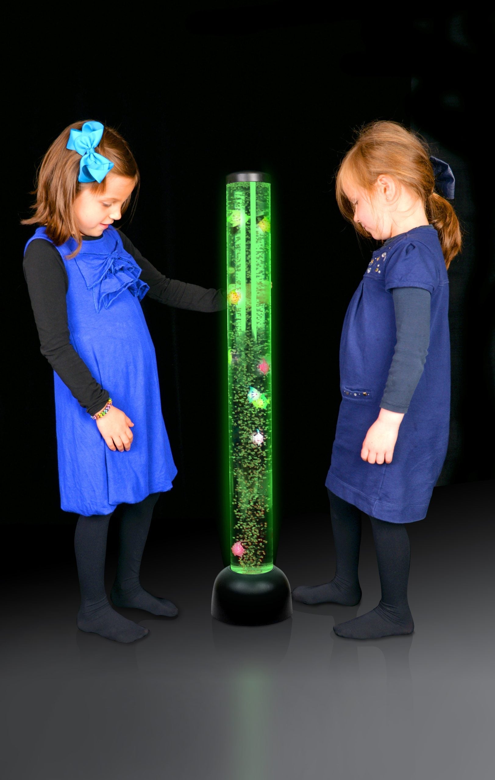 Playlearn Bubble Tube - Black with fish