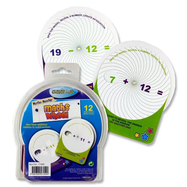 Clever Kidz Pkt12 Maths Wheel Addition & Subtraction