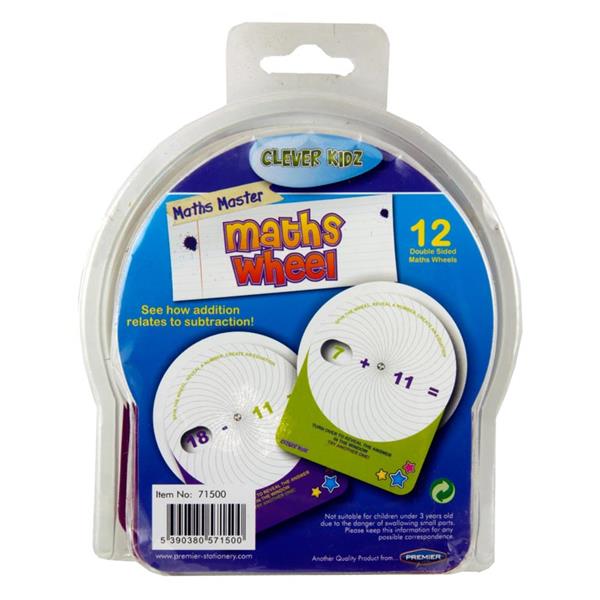 Clever Kidz Pkt12 Maths Wheel Addition & Subtraction