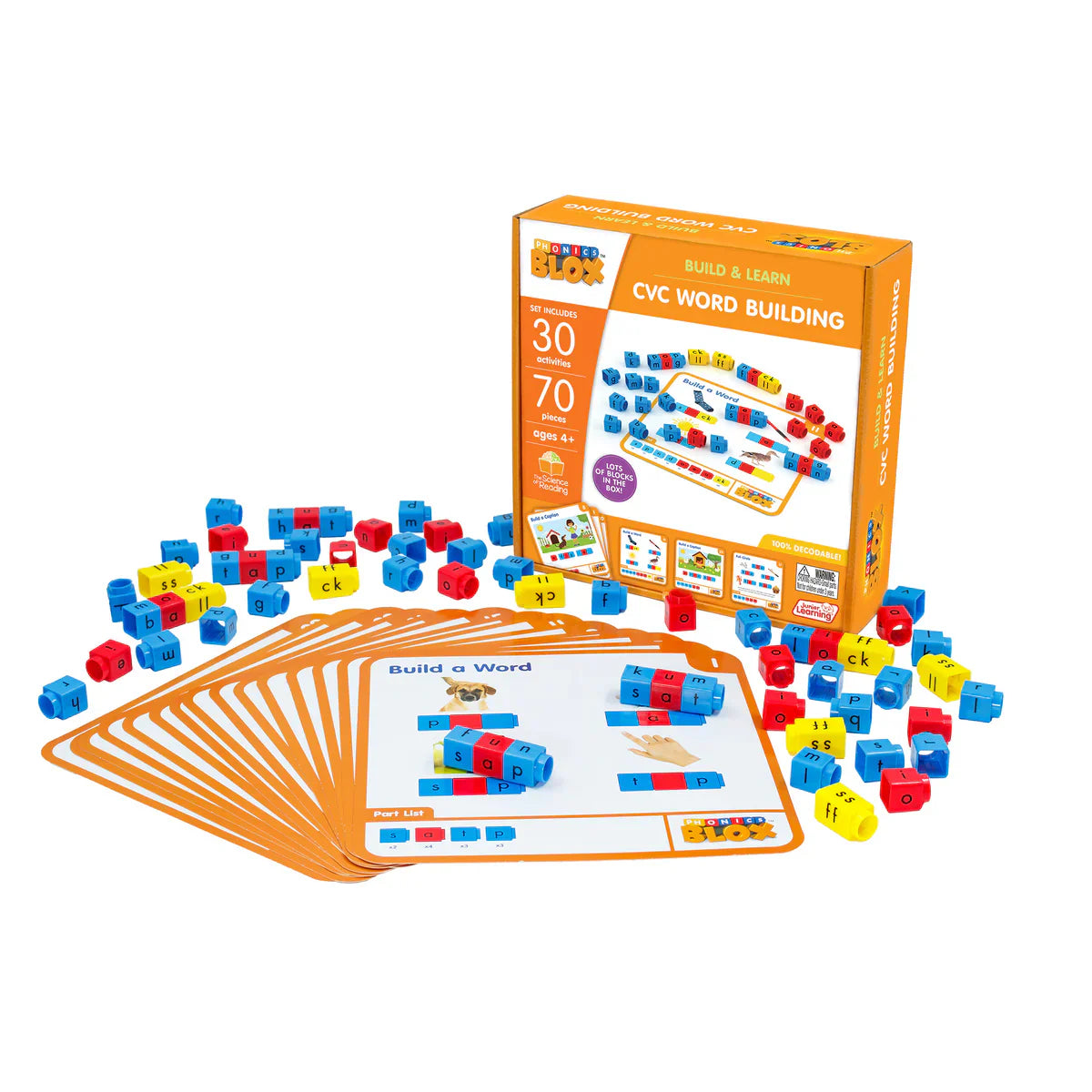 Junior Learning CVC Word Building - Phonics Blox