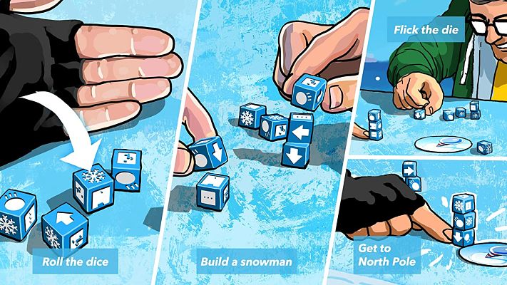 Snowman Dice