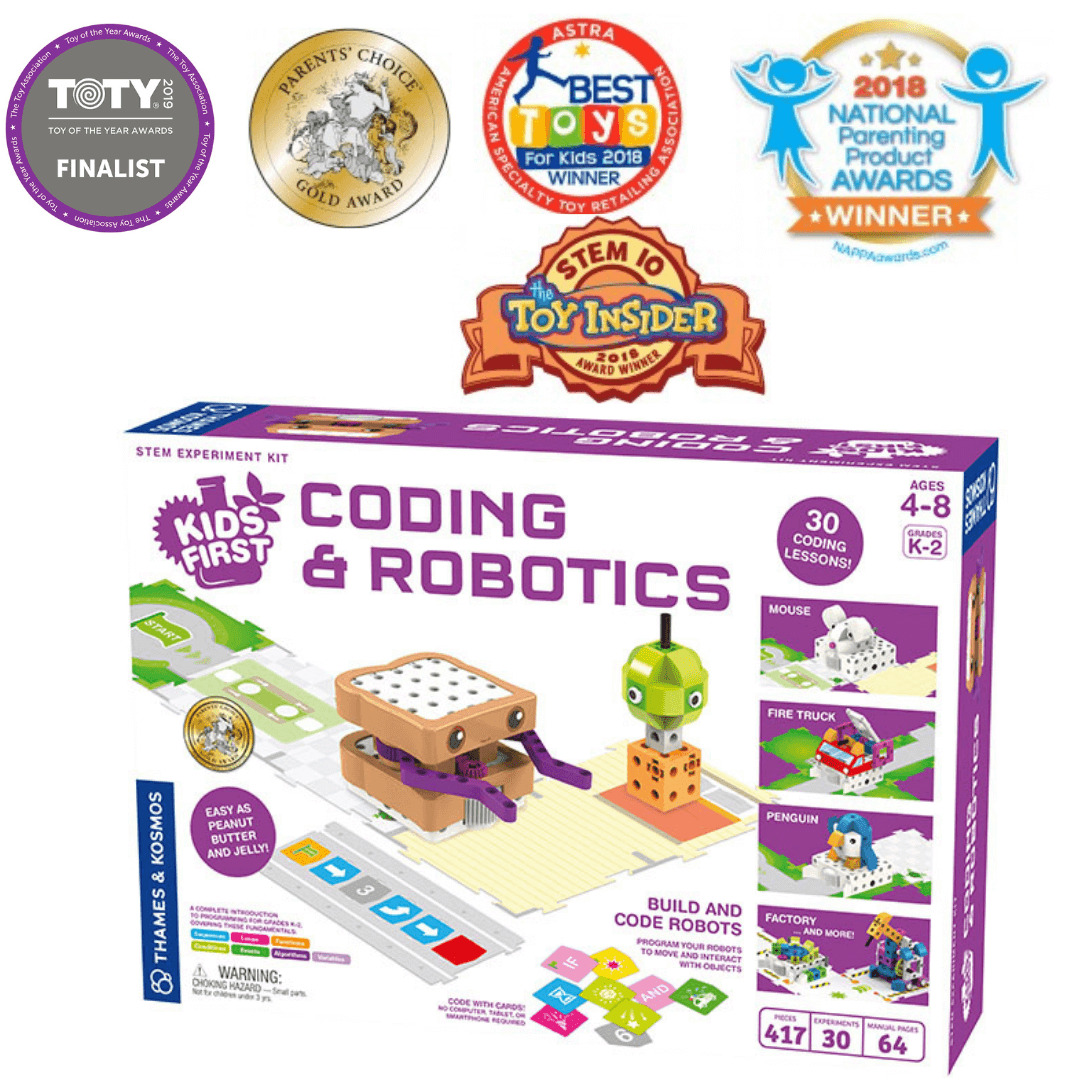 Kids First Coding & Robotics Award Winning STEM Activity Set Age 4 - 8
