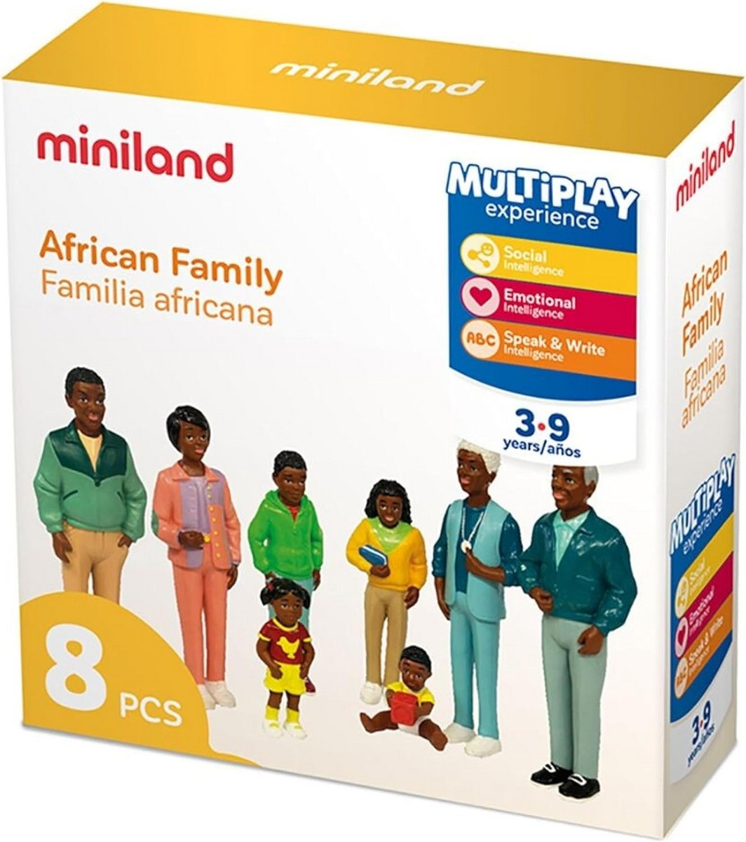 Miniland African Family Figures (8-Piece)