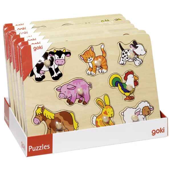 Lift-out peg puzzle