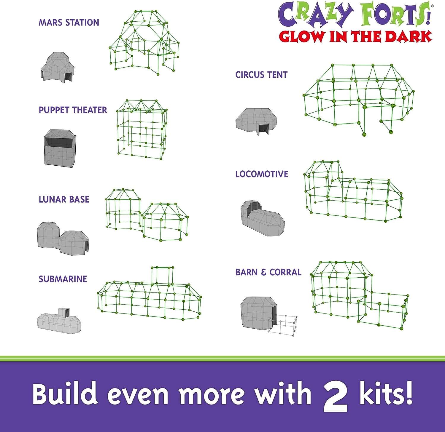 Crazy Forts Glow in the Dark