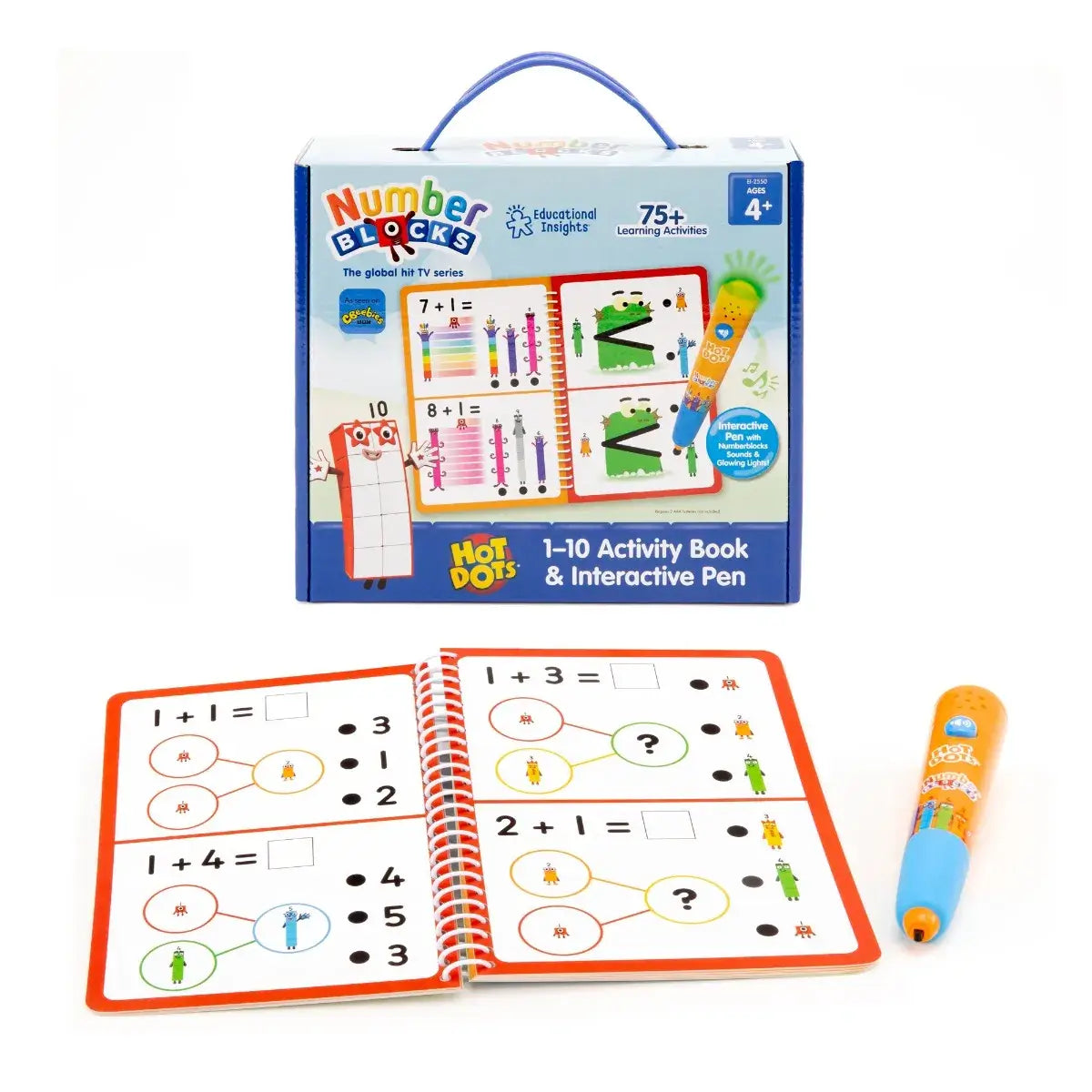 Hot Dots? Numberblocks? 1-10 Activity Book & Pen