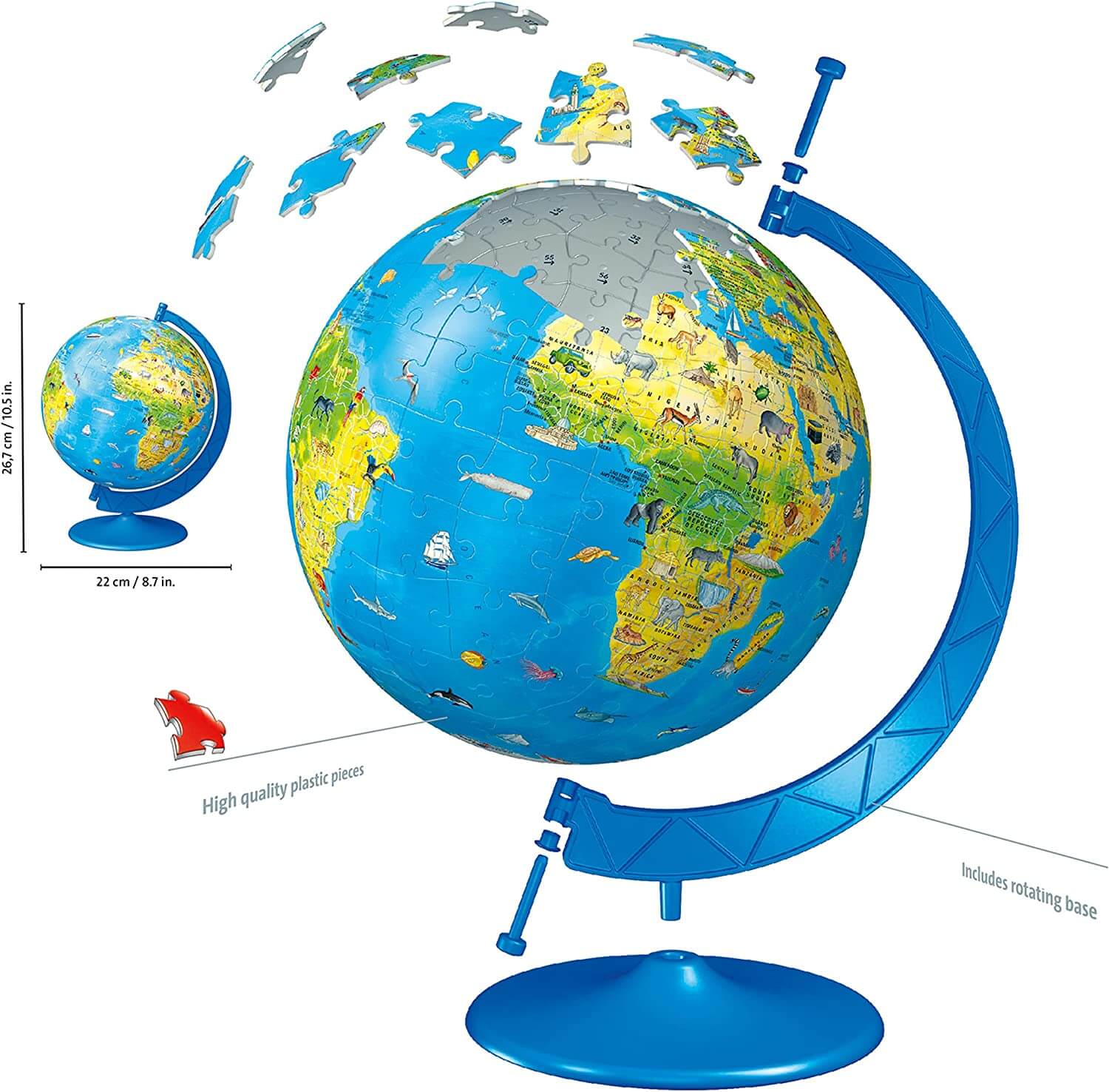 Ravensburger Childrens World Globe 3D Jigsaw Puzzle