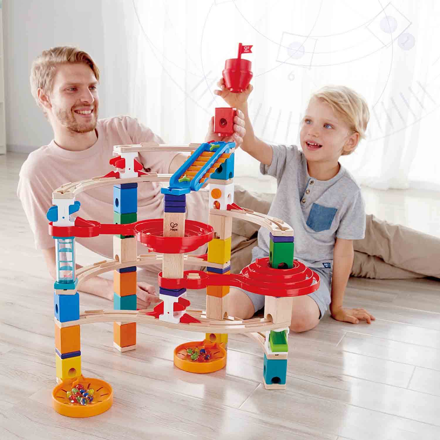 Super Spirals Quadrilla Marble Run Hape E6024