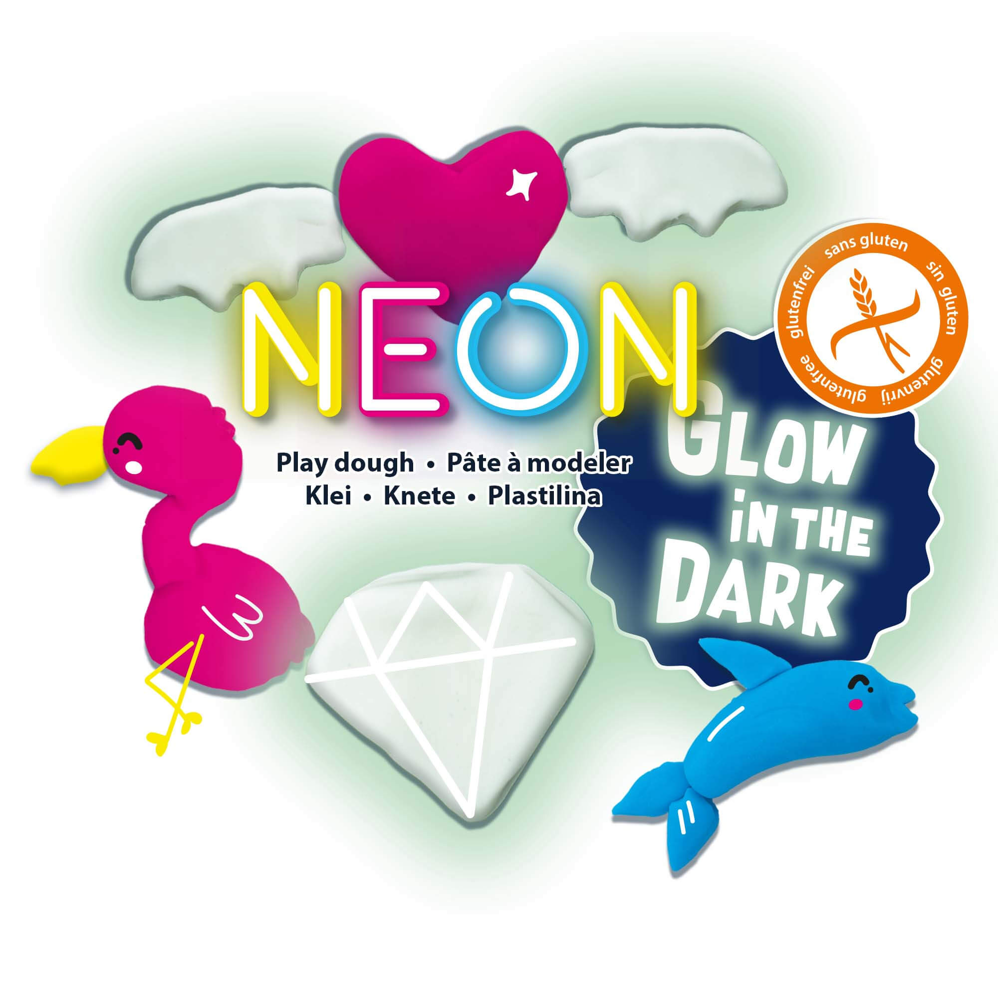 Play Dough Neon and Glow in the dark