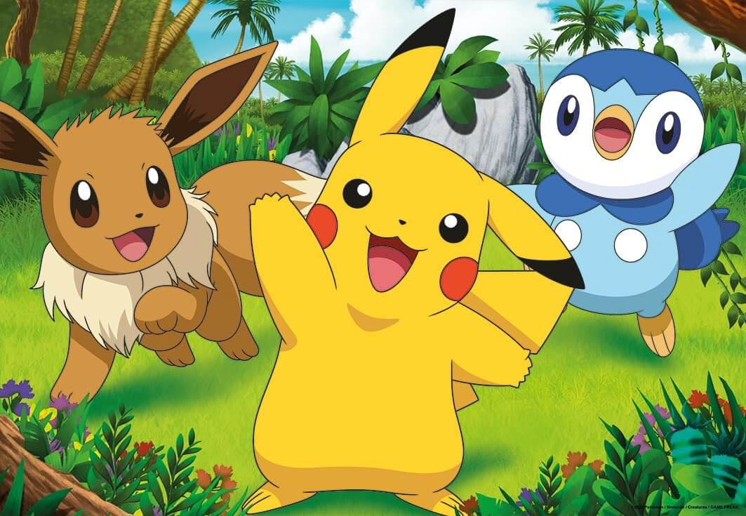 Childrens Puzzle Pokemon, 2x24pc - 24 Pieces Puzzle