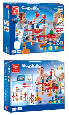 Super Spirals Quadrilla Marble Run Hape E6024