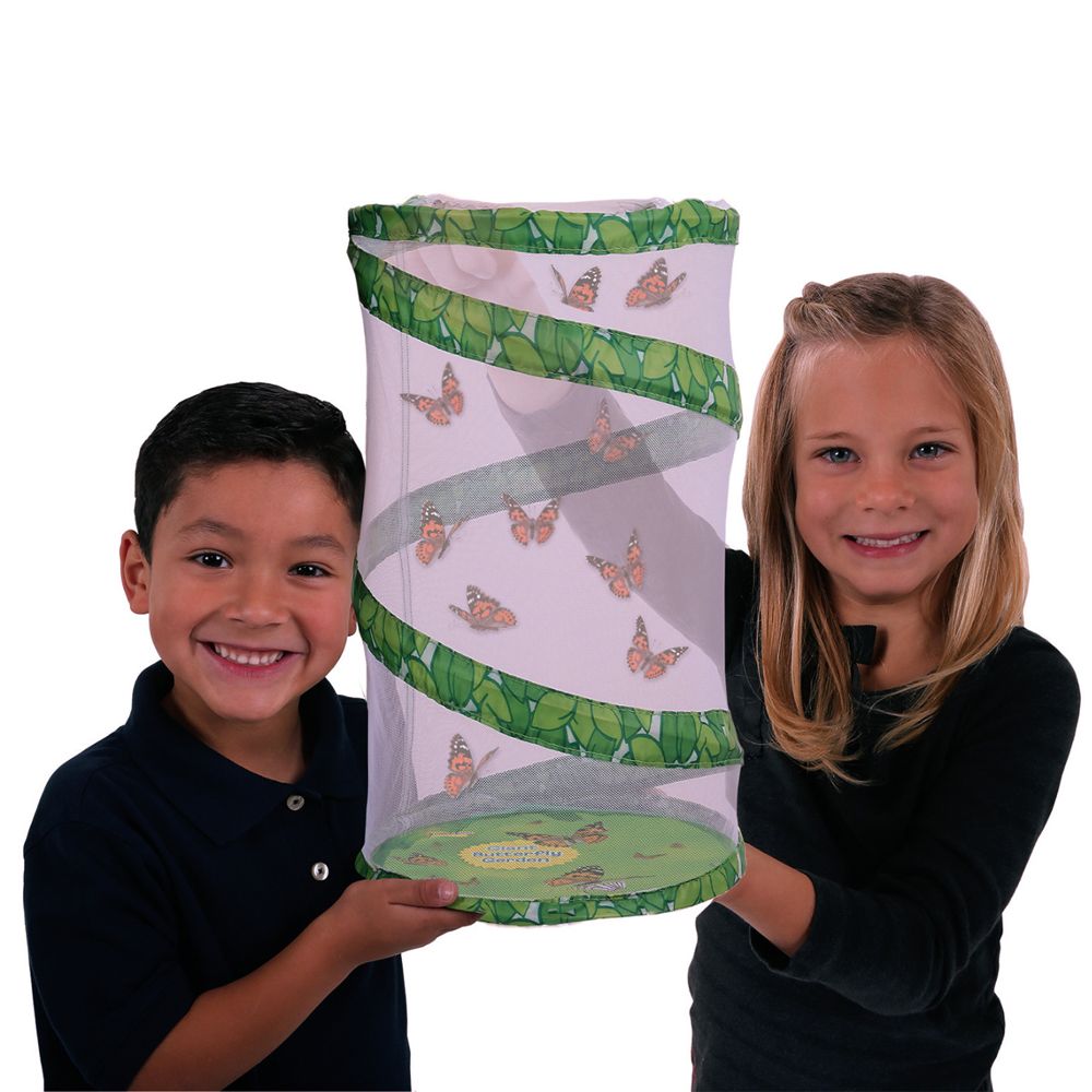 Giant Butterfly Garden (6-10 Caterpillars & Figurines) Caterpillars sent seperatley for 9.99