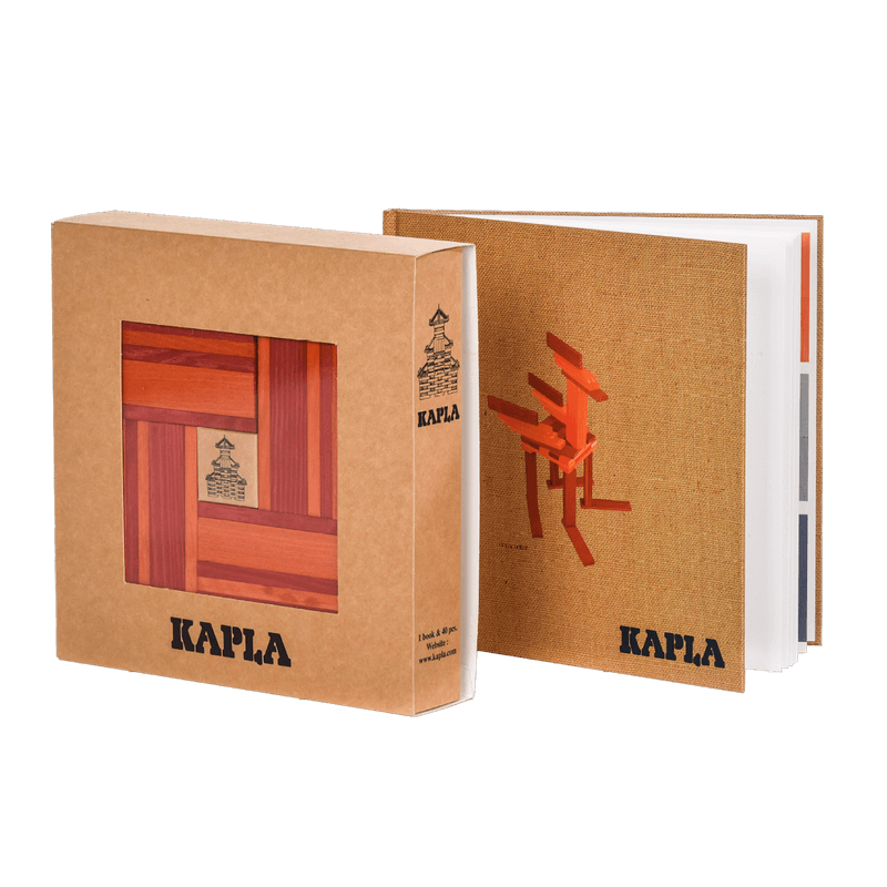 KAPLA 40 Colours & Book - Red, Orange