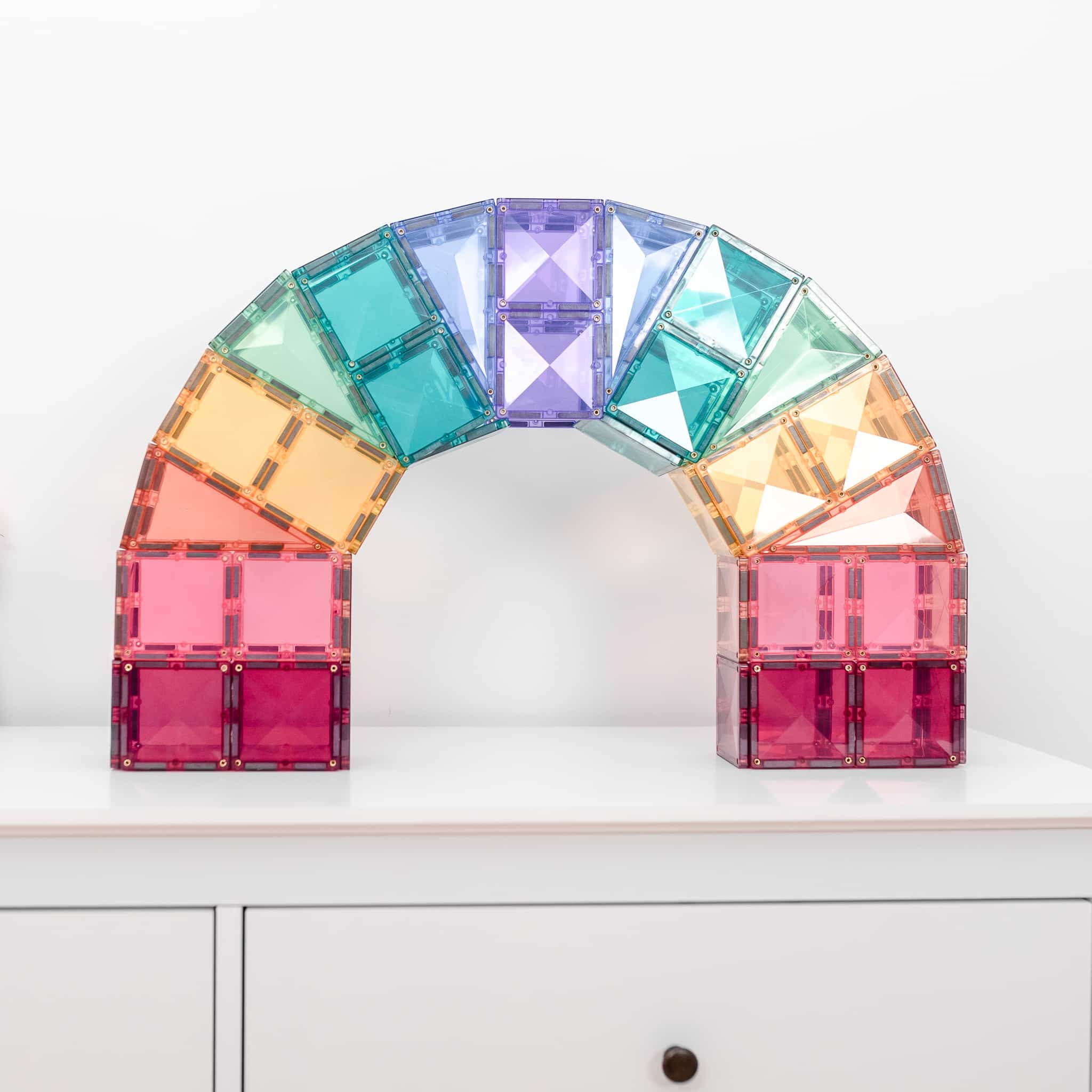 Connetix Magnetic Tiles 120 Piece Pastel Pack