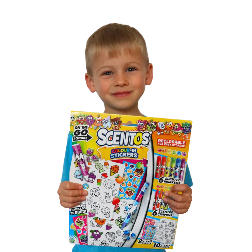 Scentos On the Go Activities Colour-in Stickers