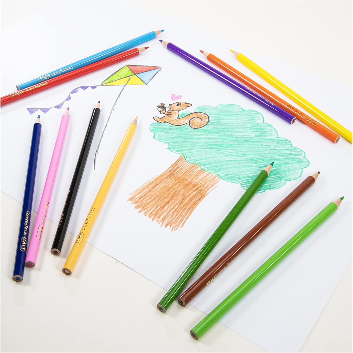 12 Colouring Pencils - Galt Toys