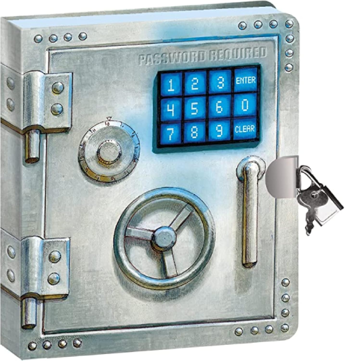 Vault Door Diary - 16cm Lock and Key