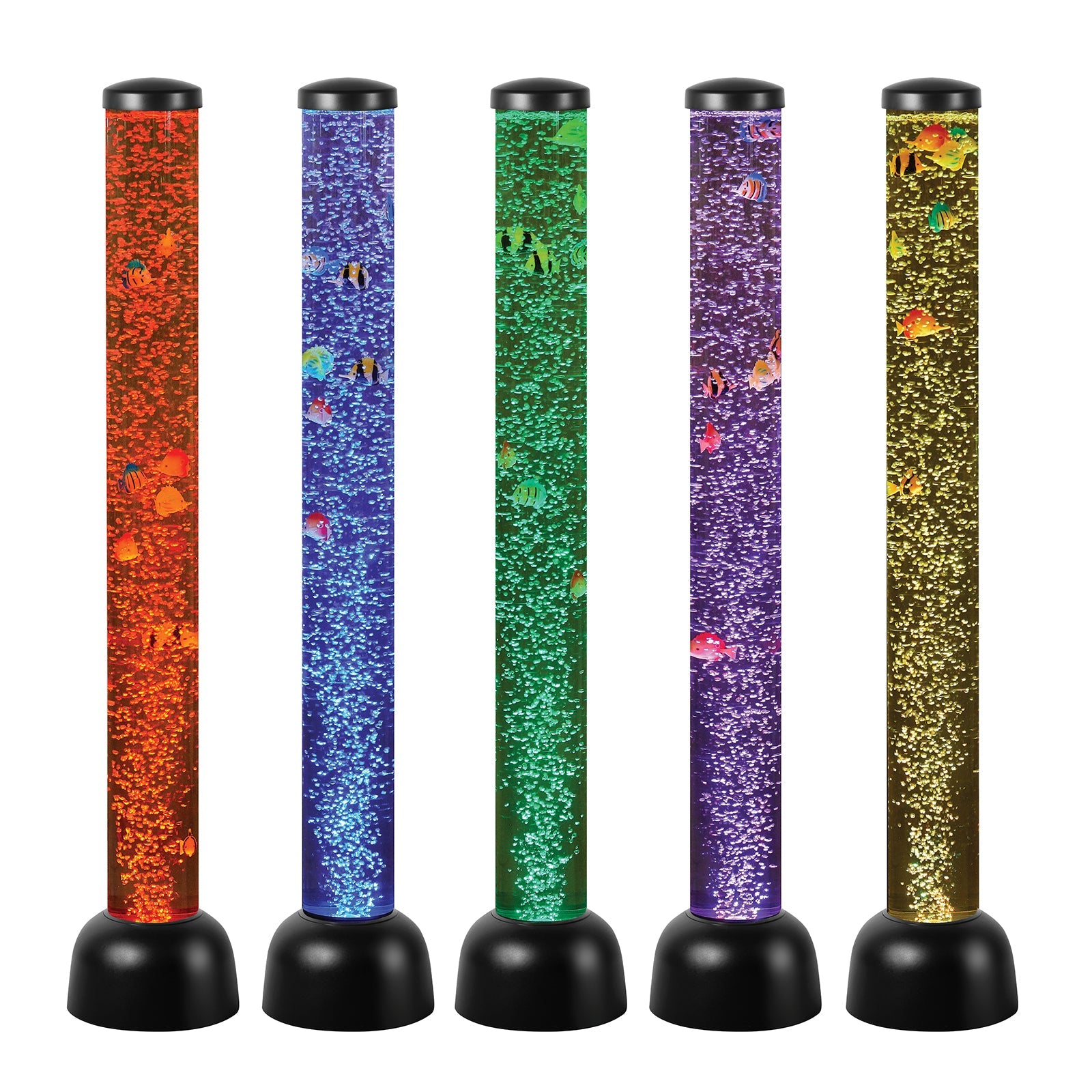 Playlearn Bubble Tube - Black with fish