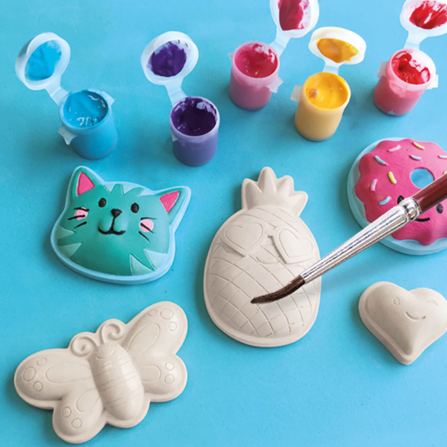 Casting and painting  Happy figures