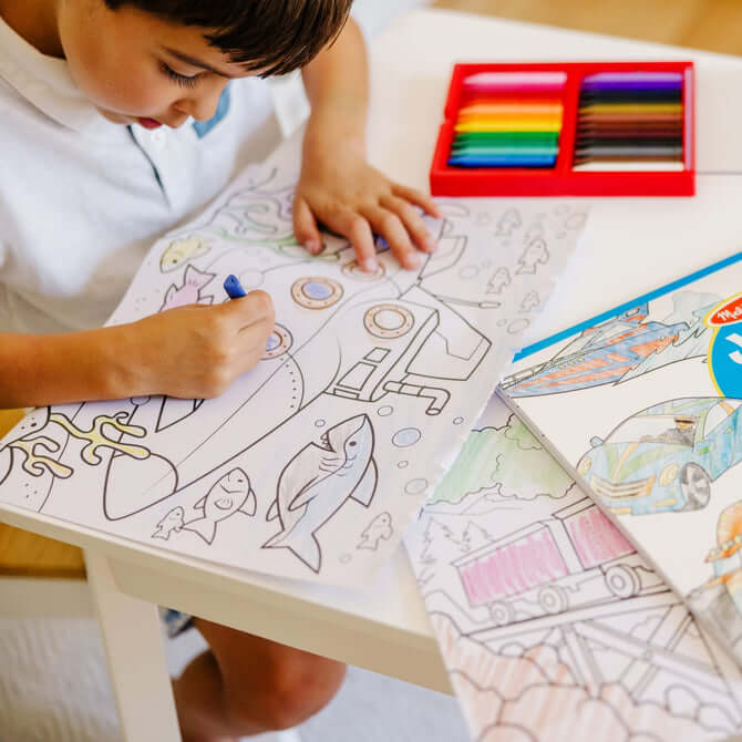Jumbo Colouring Book Vehicles - Melissa & Doug