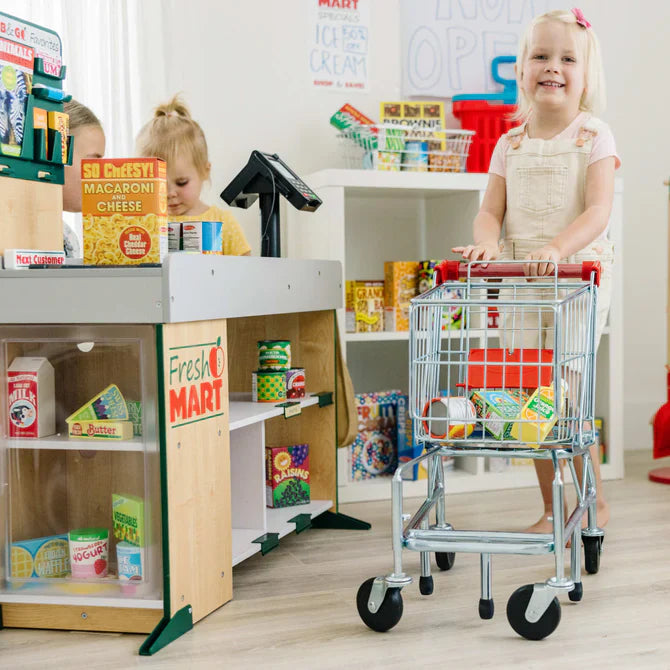 Shopping Cart Toy - Metal Grocery Wagon Melissa & Doug