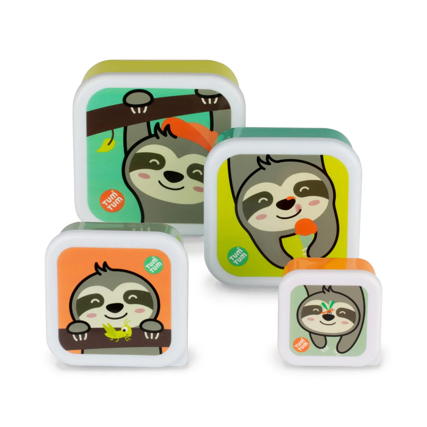 TUM TUM Nesting Snack Pots - Sloth  Set of 4