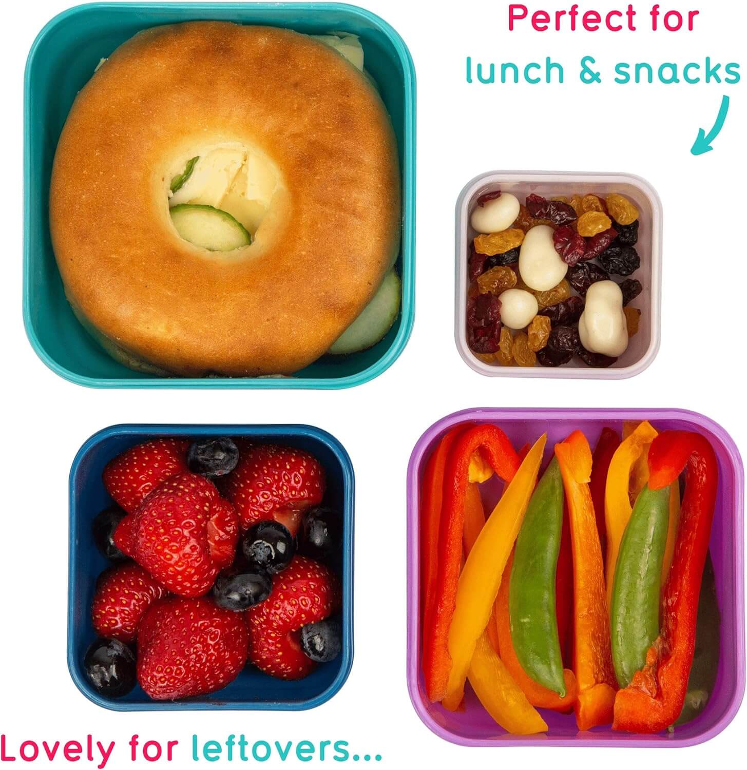 TUM TUM Nesting Snack Pots - Fox  Set of 4