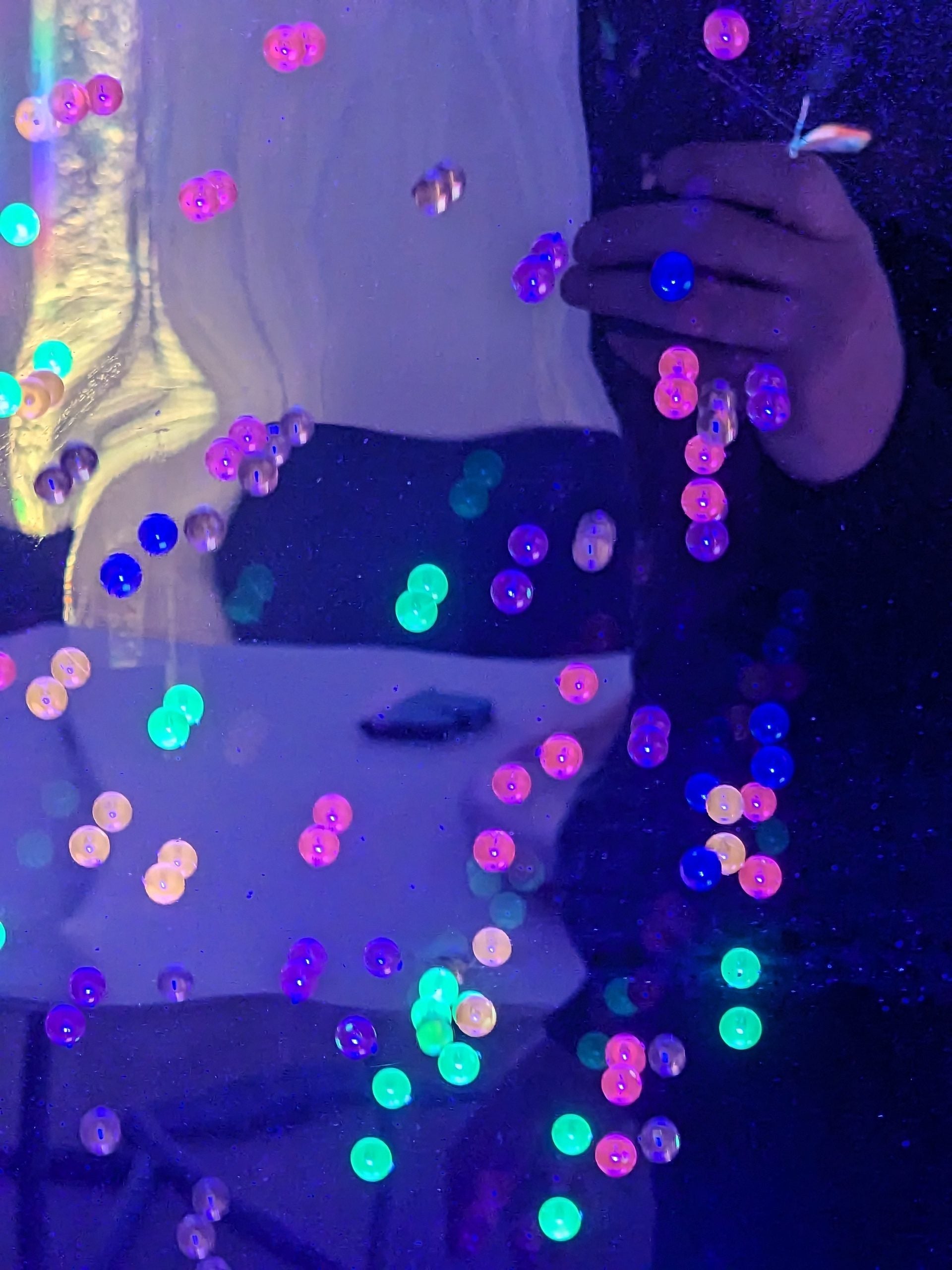 Wall Hanging Glow Bead Cascade