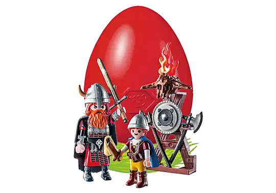 Playmobil Easter Vikings with Shield Gift Egg