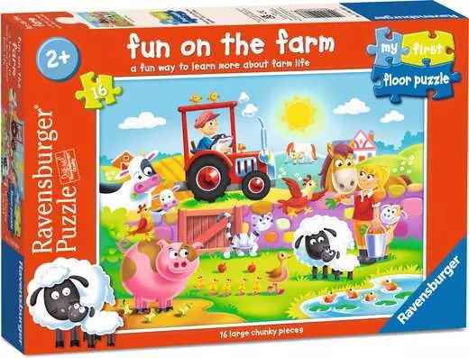 Children?s Puzzle Fun on the farm First Floor - 16 Pieces Puzzle