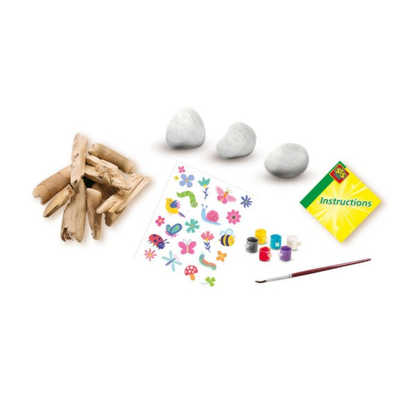 Decorate Stones and Driftwood  Inspired by Nature
