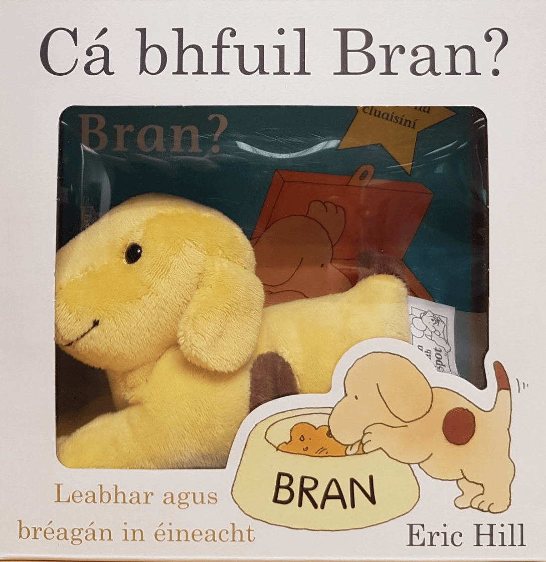 C  bhfuil Bran? (Bosca leabhar agus brag n / Box with book and toy)