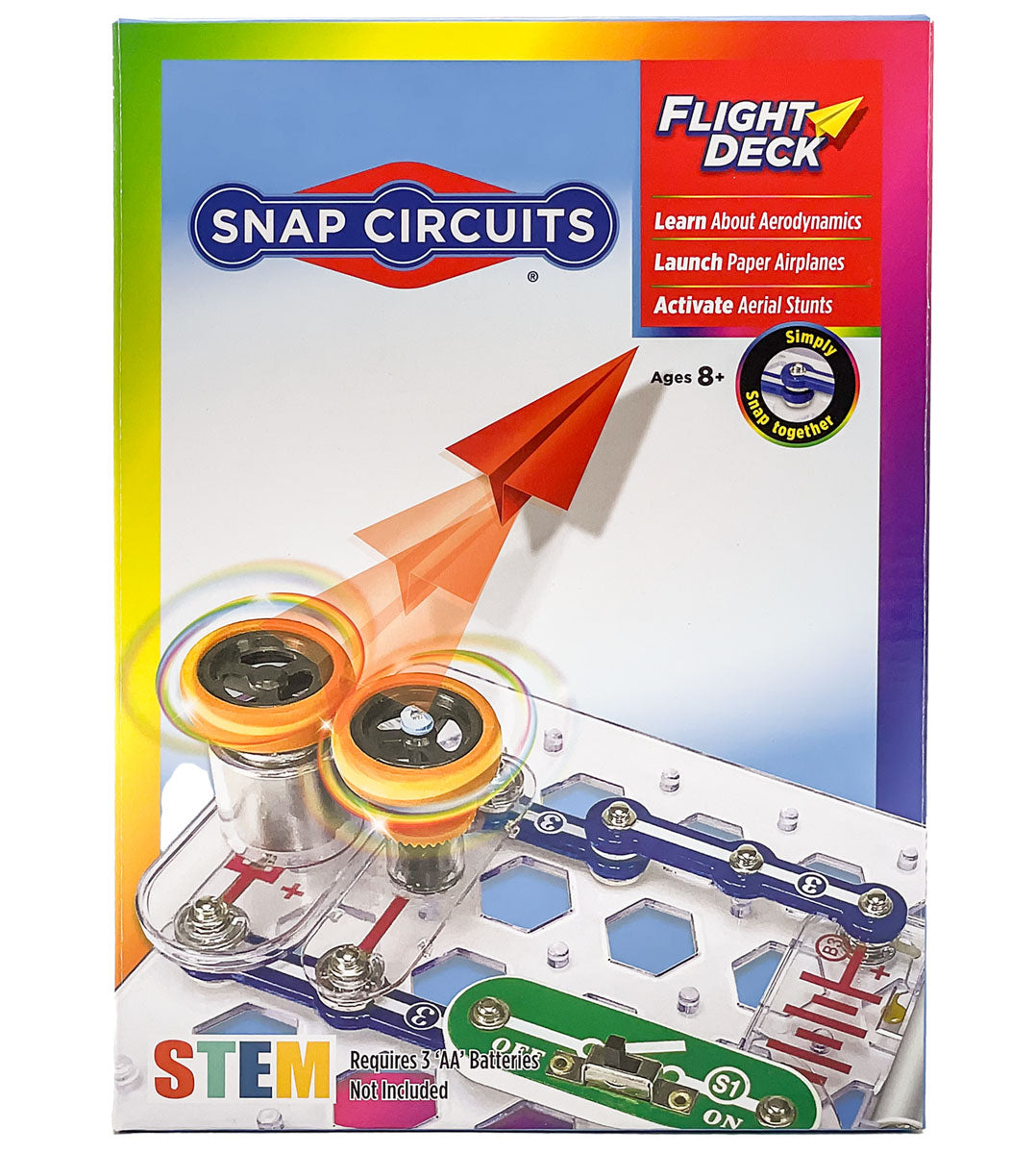 Snap circuits flight deck