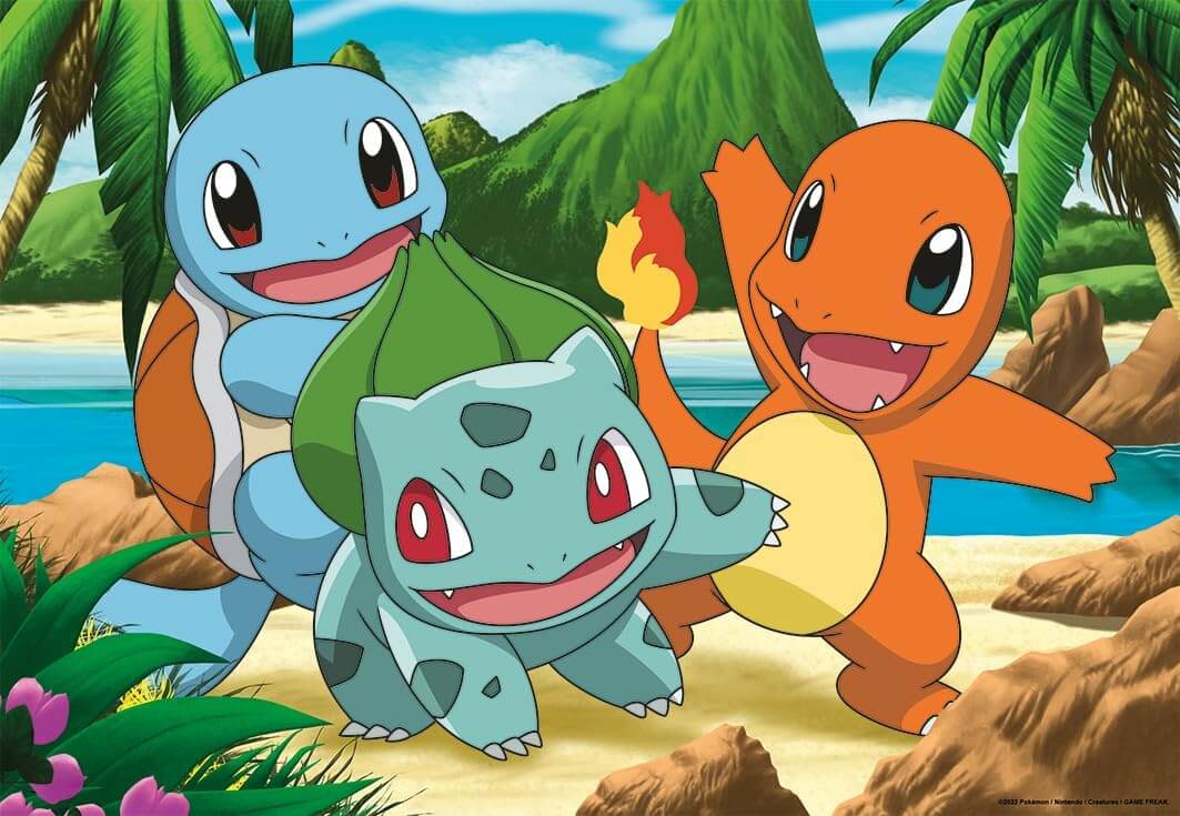 Childrens Puzzle Pokemon, 2x24pc - 24 Pieces Puzzle